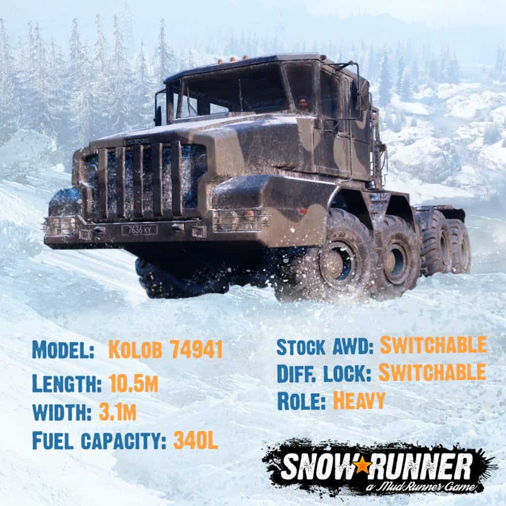 SnowRunner: Kolob 74941 Truck - SnowRunner Mod Download